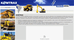 Desktop Screenshot of komtrax.kmmp.com.pe